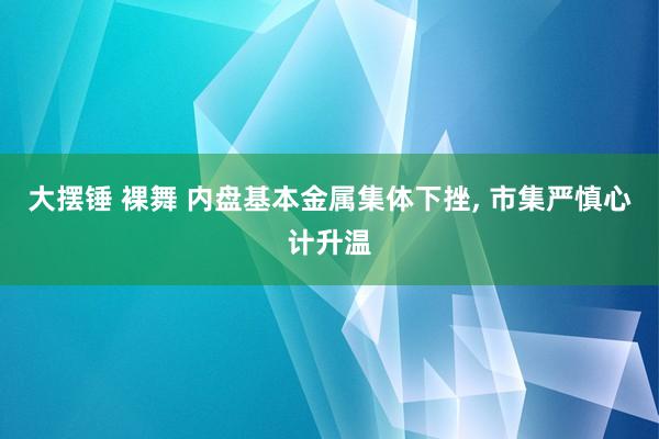 大摆锤 裸舞 内盘基本金属集体下挫， 市集严慎心计升温