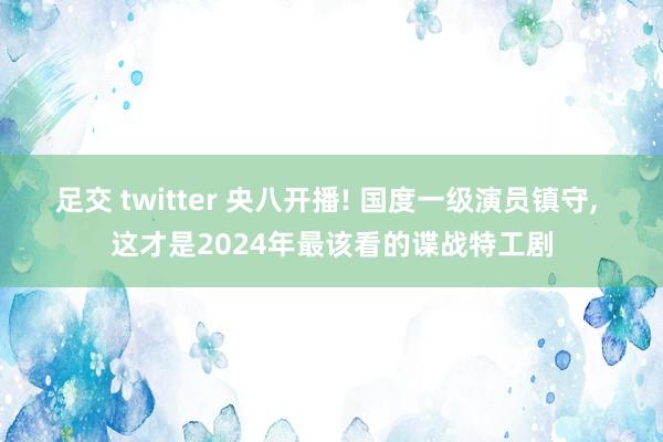 足交 twitter 央八开播! 国度一级演员镇守， 这才是2024年最该看的谍战特工剧